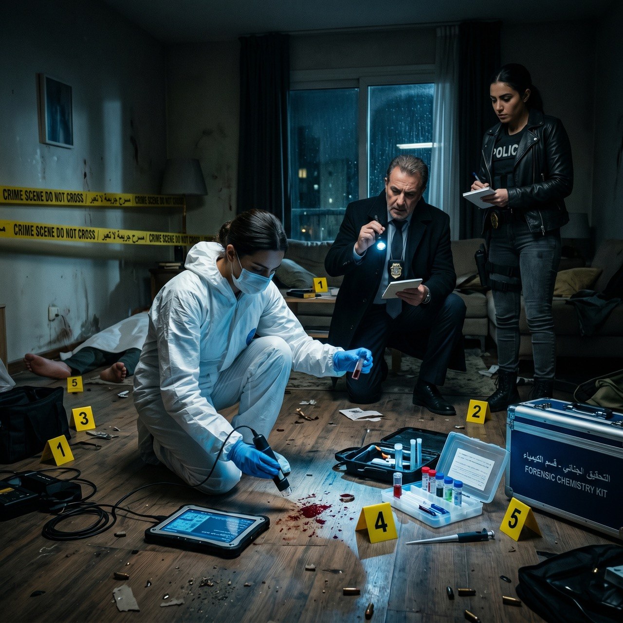 من المختبر إلى مسرح الجريمة